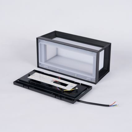 Brilagi - LED buitenmuurlamp PARKER LED/12W/230V 3000/4500/6000K zwart IP44