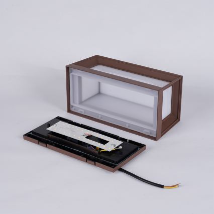 Brilagi - LED buitenwandlamp PARKER LED/12W/230V bruin IP44