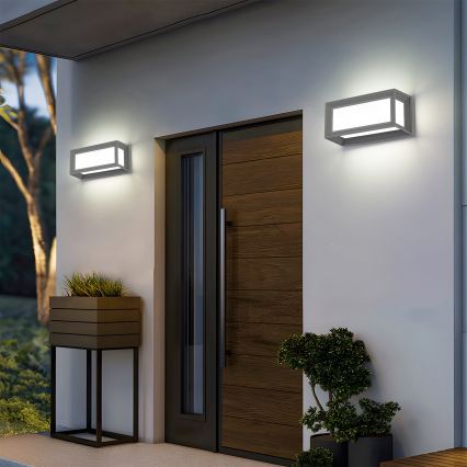 Brilagi - LED buitenwandlamp PARKER LED/12W/230V grijs IP44