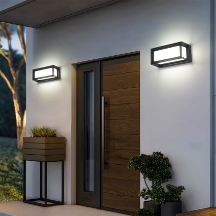 Brilagi - LED buitenwandlamp PARKER LED/12W/230V zwart IP44