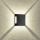 Brilagi - LED buitenwandlamp QUADRAY LED/4W/230V zwart IP65
