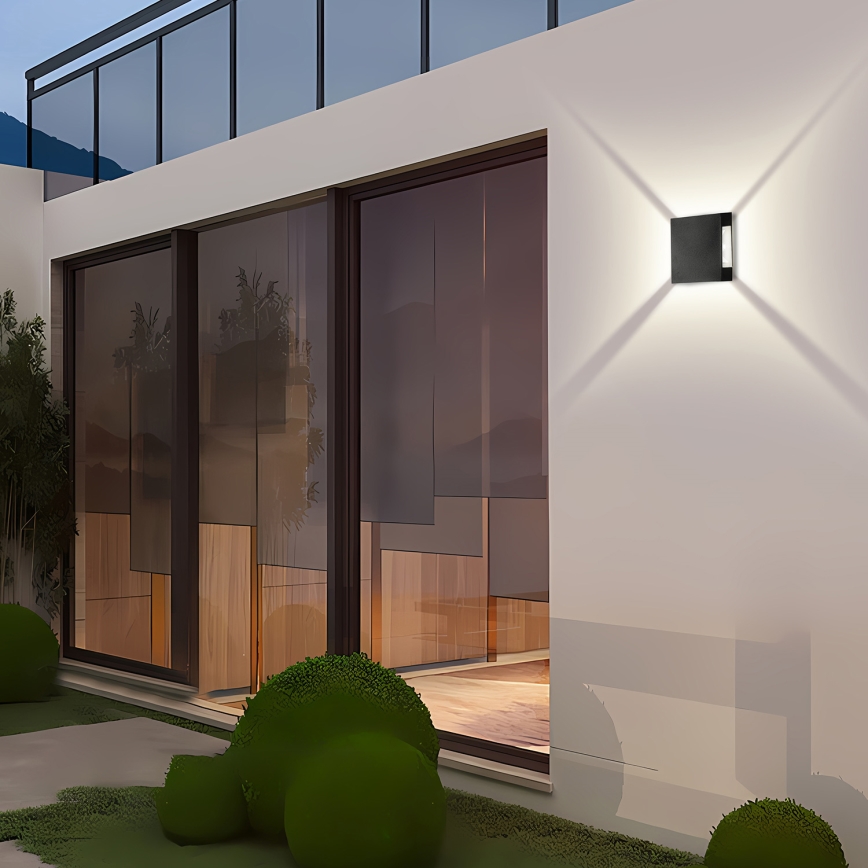 Brilagi - LED buitenwandlamp QUADRAY LED/4W/230V zwart IP65