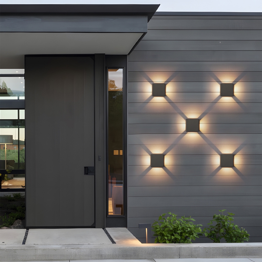 Brilagi - LED buitenwandlamp QUADRAY LED/6W/230V antraciet IP54