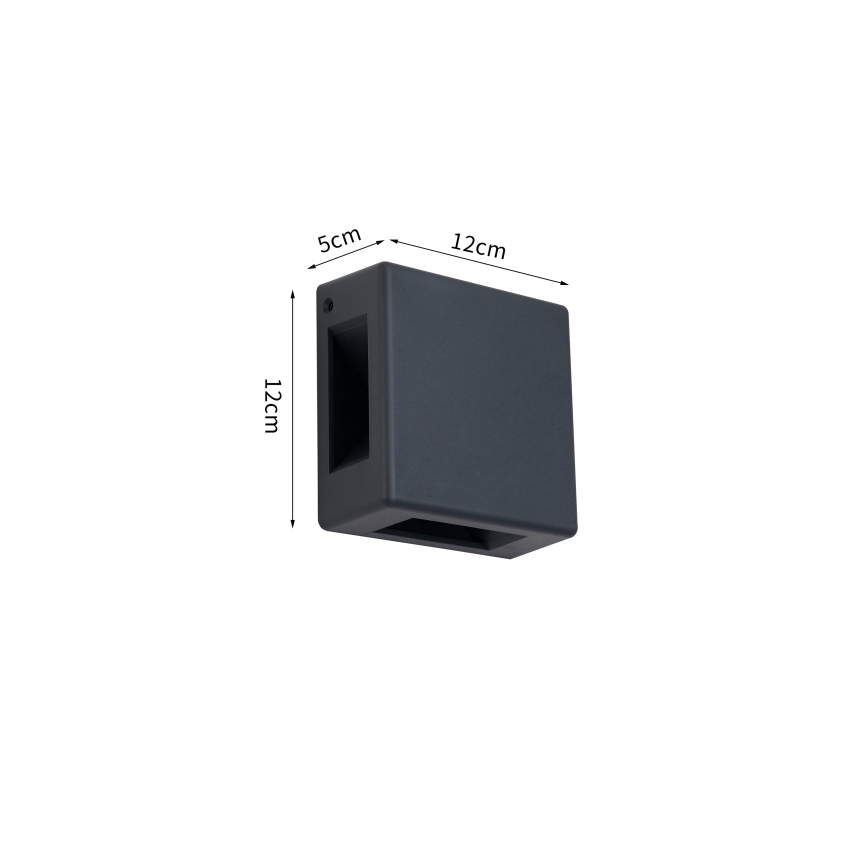 Brilagi - LED buitenwandlamp QUADRAY LED/6W/230V antraciet IP54