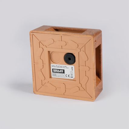 Brilagi - LED buitenwandlamp QUADRAY LED/6W/230V houtlook IP54