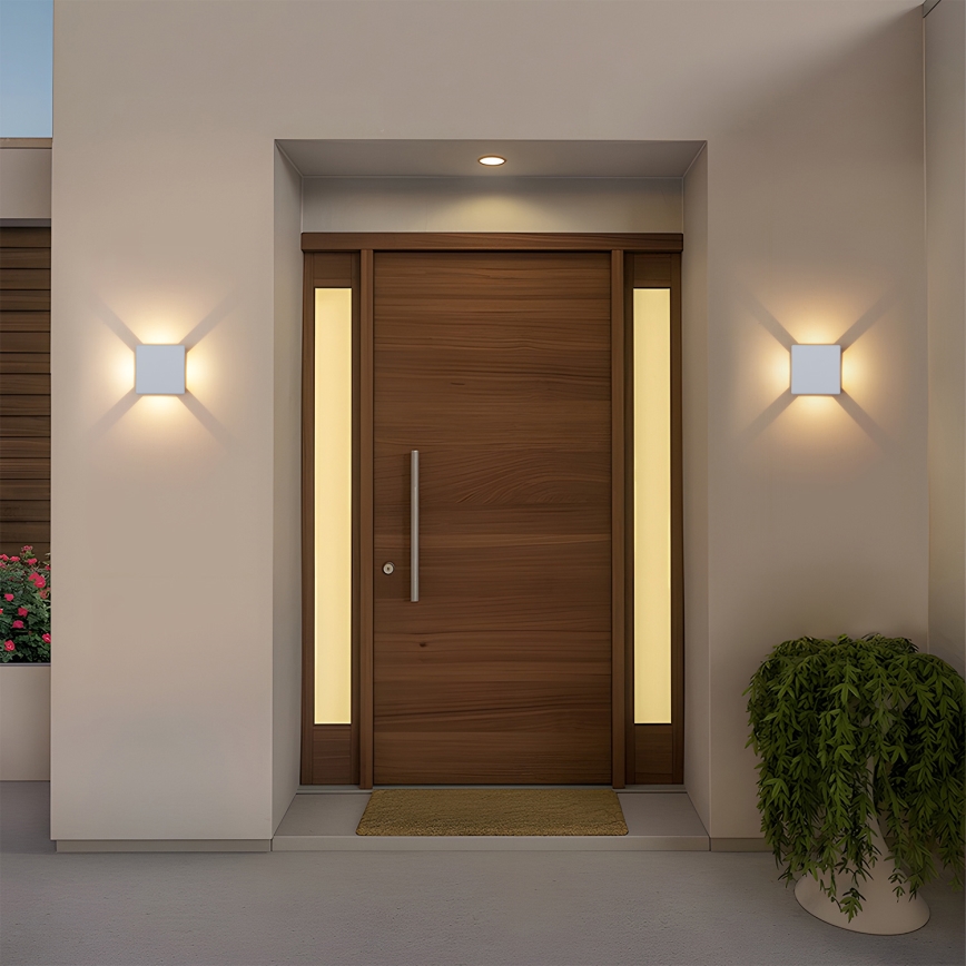 Brilagi - LED buitenwandlamp QUADRAY LED/6W/230V wit IP54