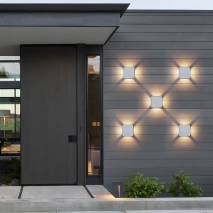 Brilagi - LED buitenwandlamp QUADRAY LED/6W/230V wit IP54