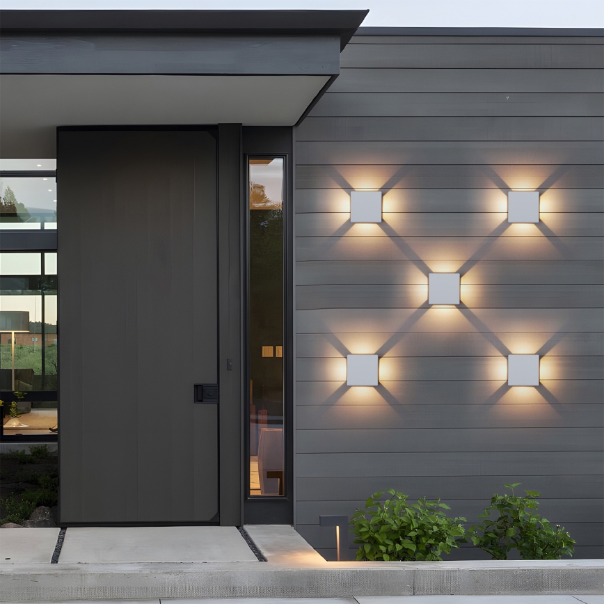 Brilagi - LED buitenwandlamp QUADRAY LED/6W/230V wit IP54