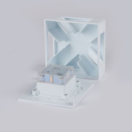 Brilagi - LED buitenwandlamp QUADRAY LED/6W/230V wit IP54