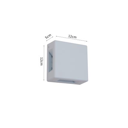 Brilagi - LED buitenwandlamp QUADRAY LED/6W/230V wit IP54
