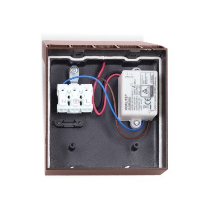 Brilagi - LED buitenwandlamp RIANO LED/8W/230V bruin IP65