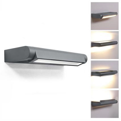 Brilagi - LED buitenwandlamp SALERNO LED/12W/230V 35,5 cm antraciet IP65