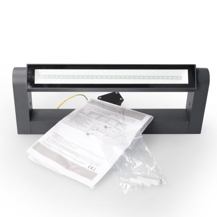 Brilagi - LED buitenwandlamp SALERNO LED/12W/230V 35,5 cm antraciet IP65