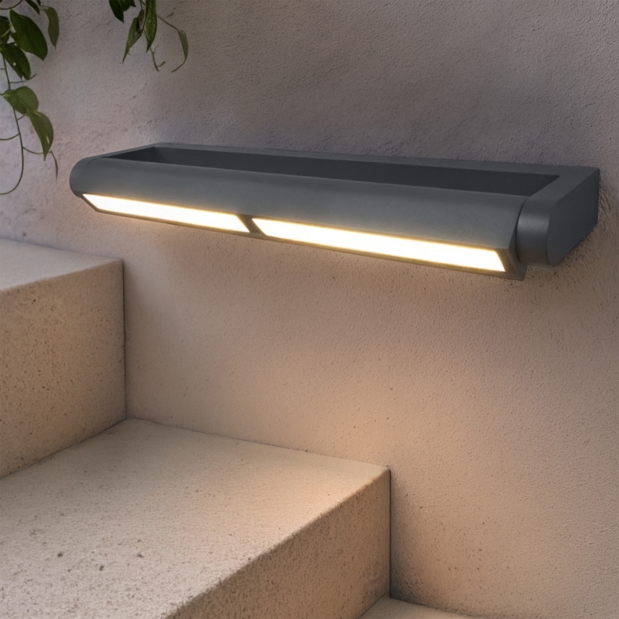 Brilagi - LED buitenwandlamp SALERNO LED/24W/230V 66 cm antraciet IP65