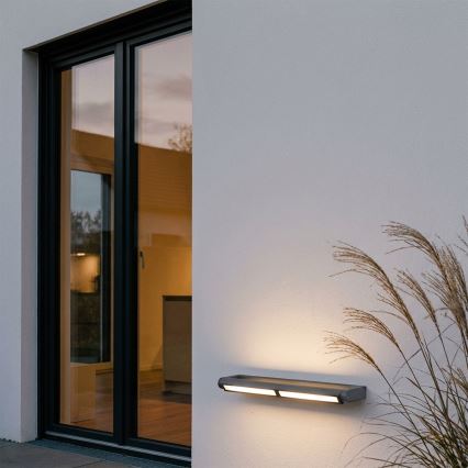 Brilagi - LED buitenwandlamp SALERNO LED/24W/230V 66 cm antraciet IP65