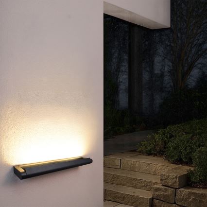 Brilagi - LED buitenwandlamp SALERNO LED/24W/230V 66 cm zwart IP65