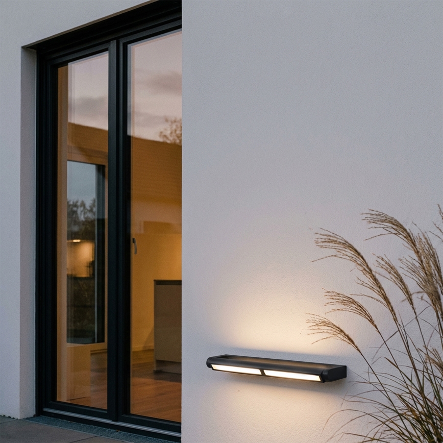 Brilagi - LED buitenwandlamp SALERNO LED/24W/230V 66 cm zwart IP65