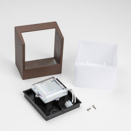 BRILAGI - LED buitenwandlamp TERNI LED/12W/230V bruin IP44
