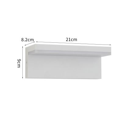 Brilagi - LED buitenwandlamp TESSI LED/10W/230V wit IP54
