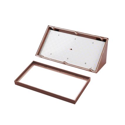 Brilagi - LED buitenwandlamp TRIANGLE LED/20W/230V bruin IP65