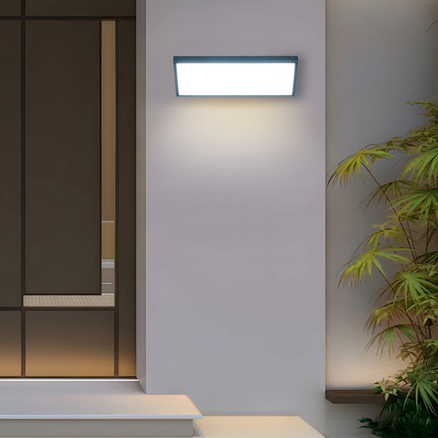 Brilagi - LED buitenwandlamp TRIANGLE LED/42W/230V 3000/4000/6500K antraciet IP65