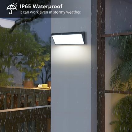 Brilagi - LED buitenwandlamp TRIANGLE LED/42W/230V 3000/4000/6500K zwart IP65