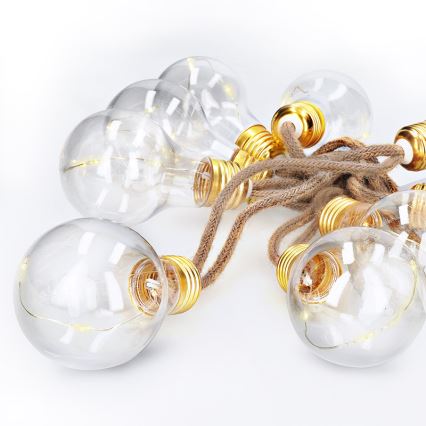 Brilagi - LED decoratieve lichtslinger 10xLED/3xAA 1,8m warm wit