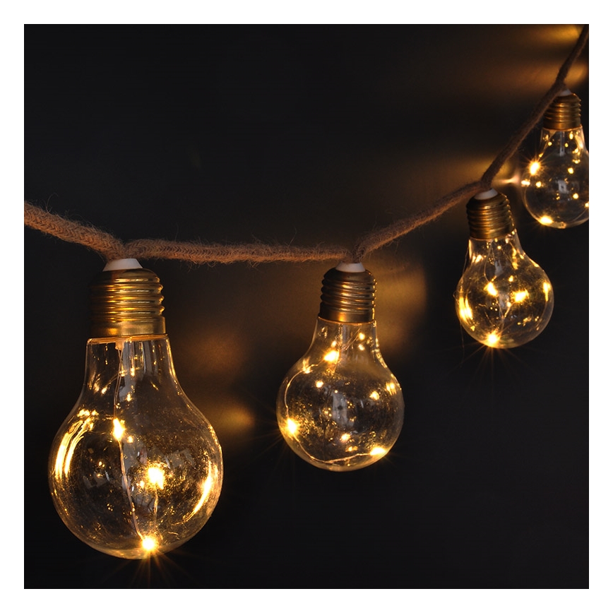 Brilagi - LED decoratieve lichtslinger 10xLED/3xAA 1,8m warm wit