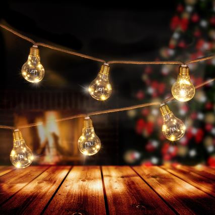Brilagi - LED decoratieve lichtslinger 10xLED/3xAA 1,8m warm wit