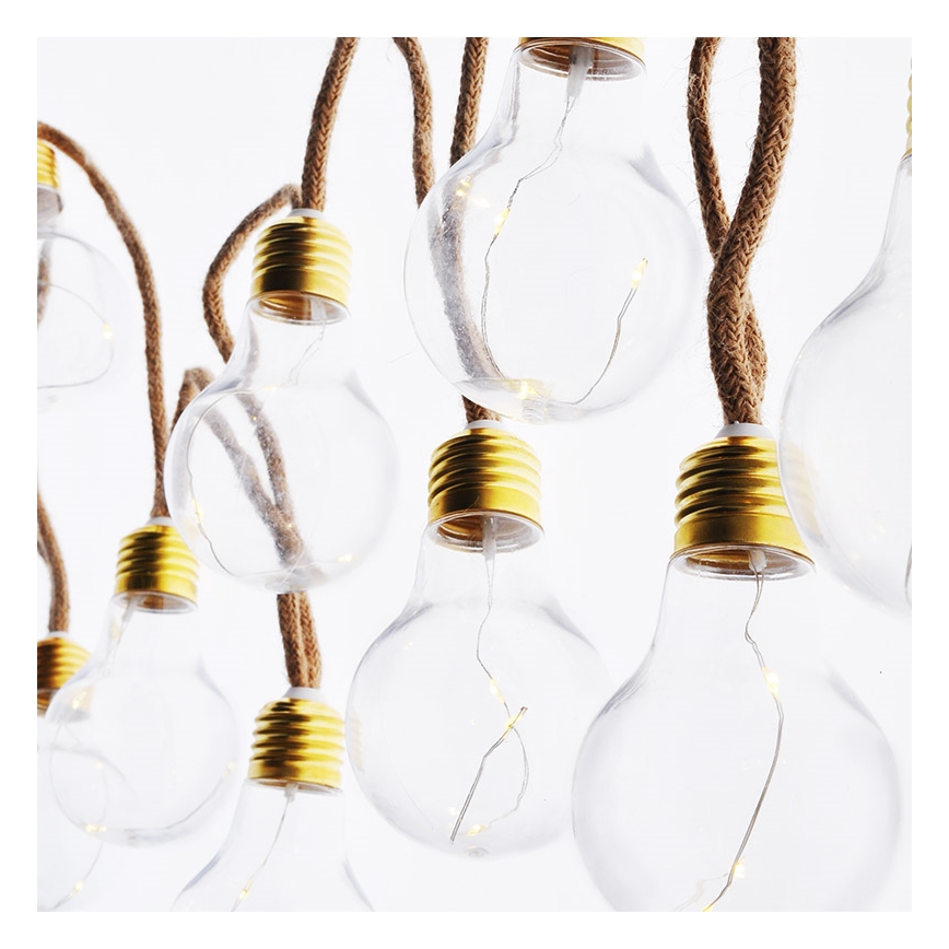 Brilagi - LED decoratieve lichtslinger 10xLED/3xAA 1,8m warm wit