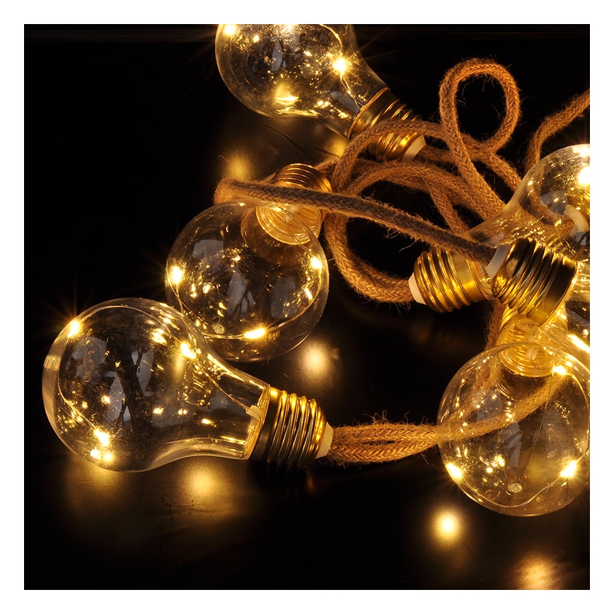 Brilagi - LED decoratieve lichtslinger 10xLED/3xAA 1,8m warm wit