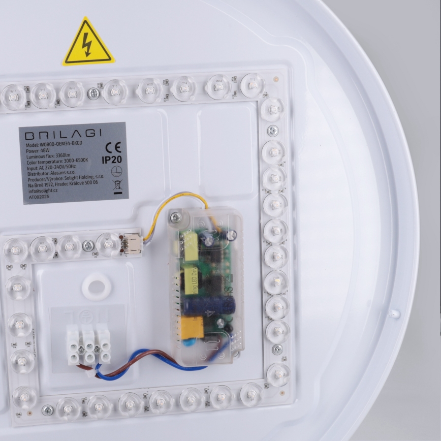Brilagi - LED-dimbare plafondlamp ALVA LED/48W/230V 3000-6500K Ø 51 cm zwart + afstandsbediening