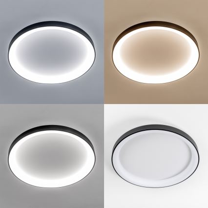 Brilagi - LED dimbare plafondlamp FALCON II LED/108W/230V 3000-6500K Ø 80 cm zwart + afstandsbediening