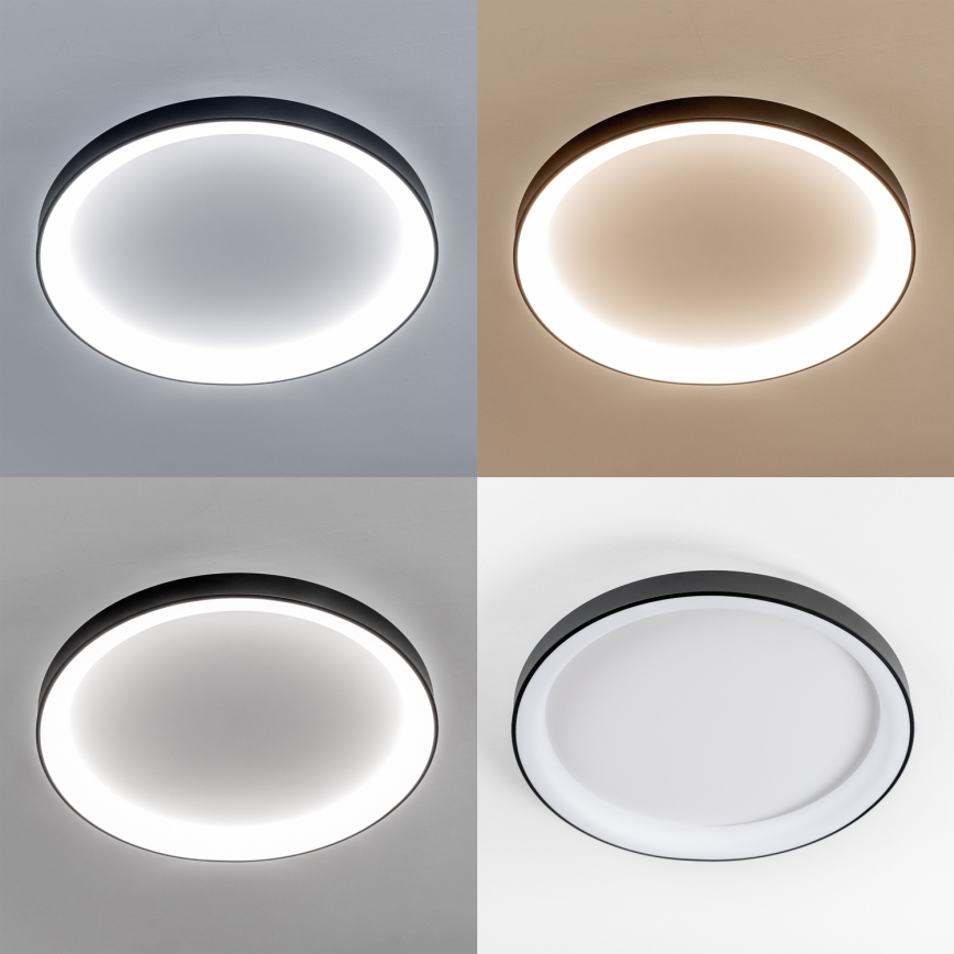 Brilagi - LED dimbare plafondlamp FALCON II LED/108W/230V 3000-6500K Ø 80 cm zwart + afstandsbediening