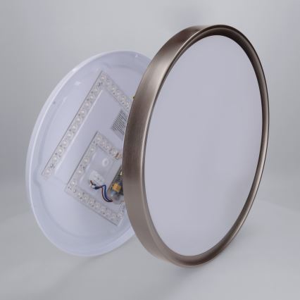 Brilagi - LED-dimbare plafondlamp FANCIA LED/48W/230V 3000-6500K pr. 39 cm antraciet + afstandsbediening