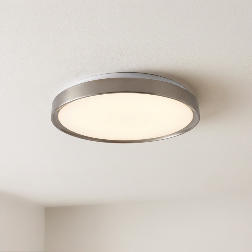 Brilagi - Dimbare LED-plafondlamp FANCIA LED/48W/230V 3000-6500K Ø 39 cm zilverkleurig + afstandsbediening