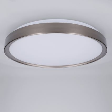 Brilagi - Dimbare LED-plafondlamp FANCIA LED/48W/230V 3000-6500K Ø 39 cm zilverkleurig + afstandsbediening