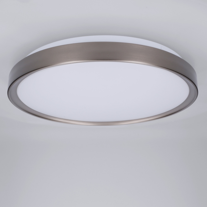 Brilagi - Dimbare LED-plafondlamp FANCIA LED/48W/230V 3000-6500K Ø 39 cm zilverkleurig + afstandsbediening