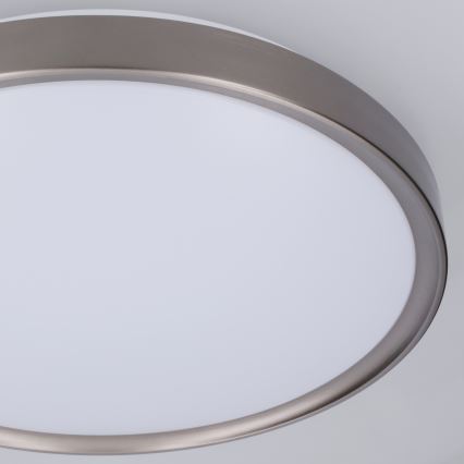 Brilagi - Dimbare LED-plafondlamp FANCIA LED/48W/230V 3000-6500K Ø 39 cm zilverkleurig + afstandsbediening