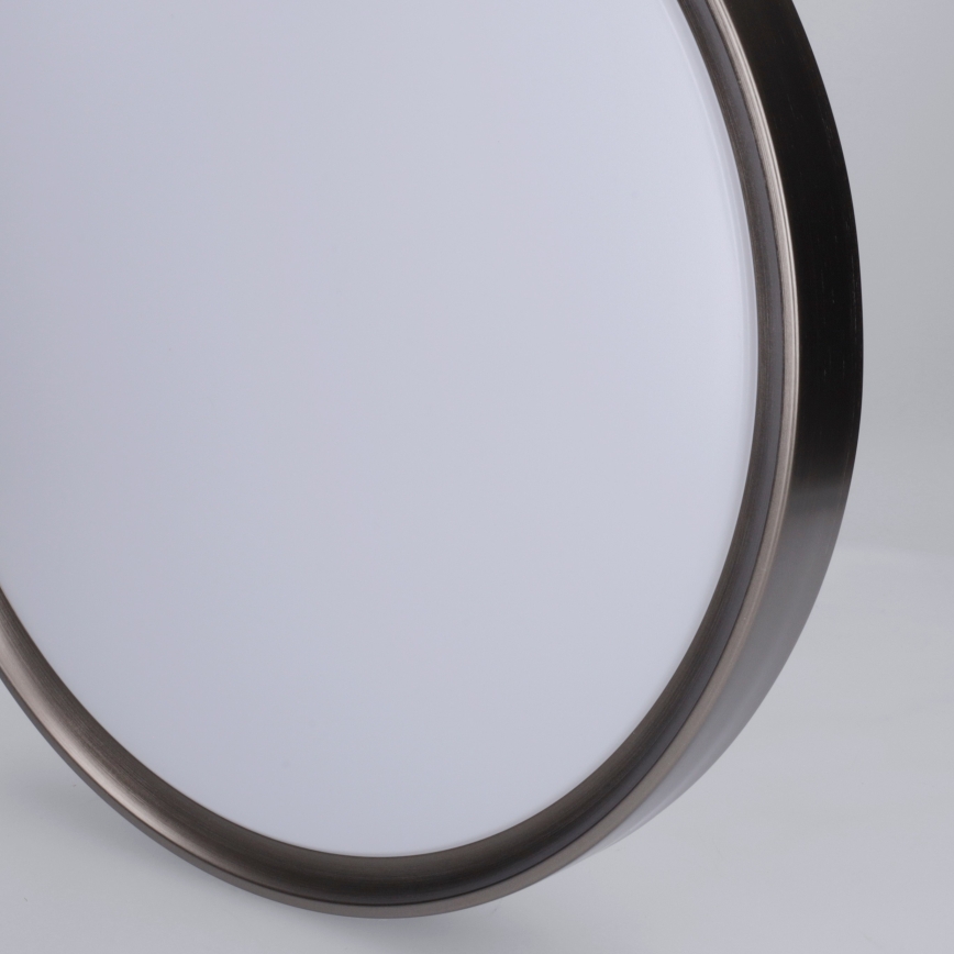 Brilagi - Dimbare LED-plafondlamp FANCIA LED/48W/230V 3000-6500K Ø 39 cm zilverkleurig + afstandsbediening