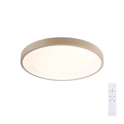 Brilagi - LED dimbare plafondlamp GLASS POOL DOUBLE LED/48W/230V 3000-6000K 40 cm beige + afstandsbediening