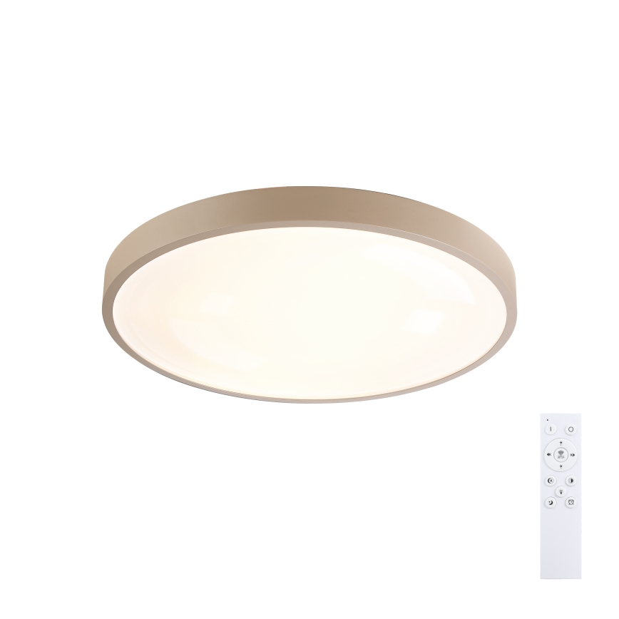Brilagi - LED dimbare plafondlamp GLASS POOL DOUBLE LED/48W/230V 3000-6000K 40 cm beige + afstandsbediening