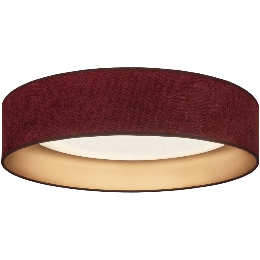 Brilagi - LED dimbare plafondlamp VELVET SMARTIX STARS LED/24W/230V 3000-6000K pr. 45 cm bordeaux/goud Wi-Fi Tuya Beacon + afstandsbediening