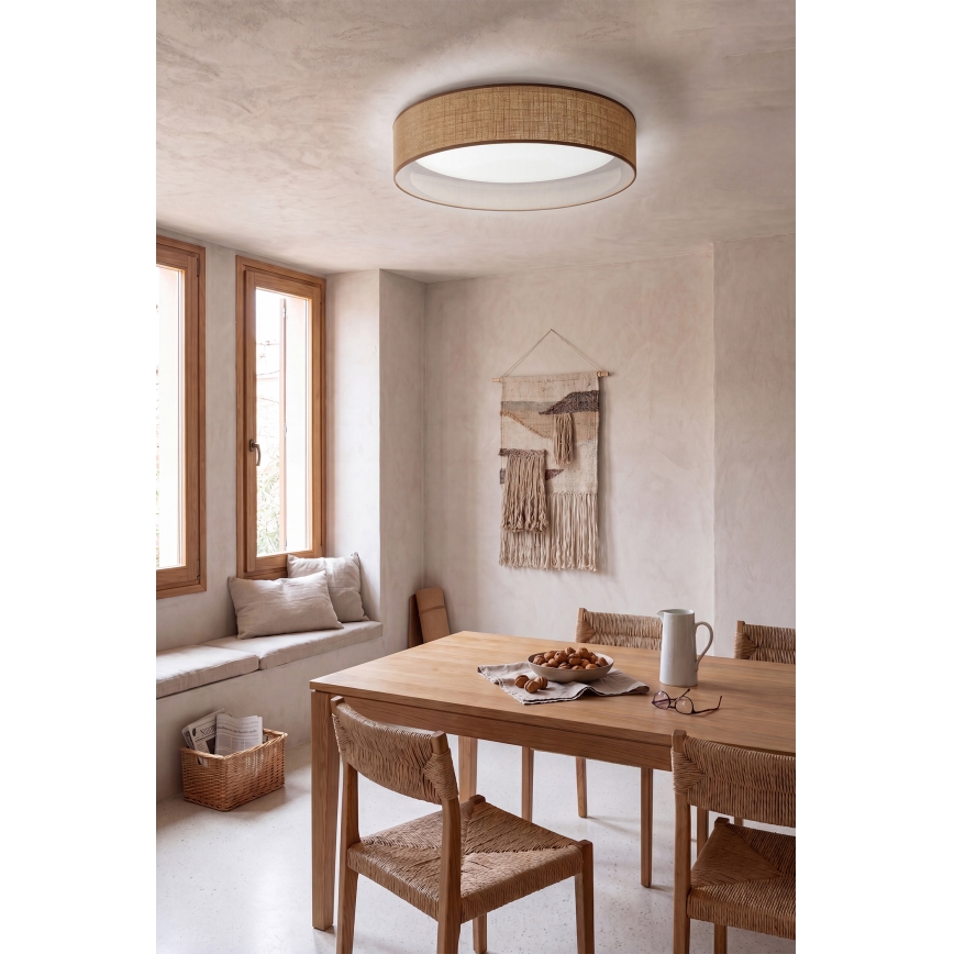 Brilagi - LED dimbaar plafondlamp VELVET SMARTIX STARS LED/24W/230V 3000-6000K Ø 45 cm beige Wi-Fi Tuya Beacon + afstandsbediening