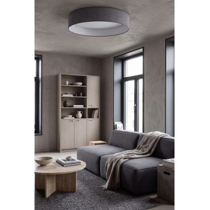 Brilagi - LED dimbare plafondlamp VELVET SMARTIX STARS LED/36W/230V 3000-6000K Ø 55 cm grijs Wi-Fi Tuya Beacon + afstandsbediening
