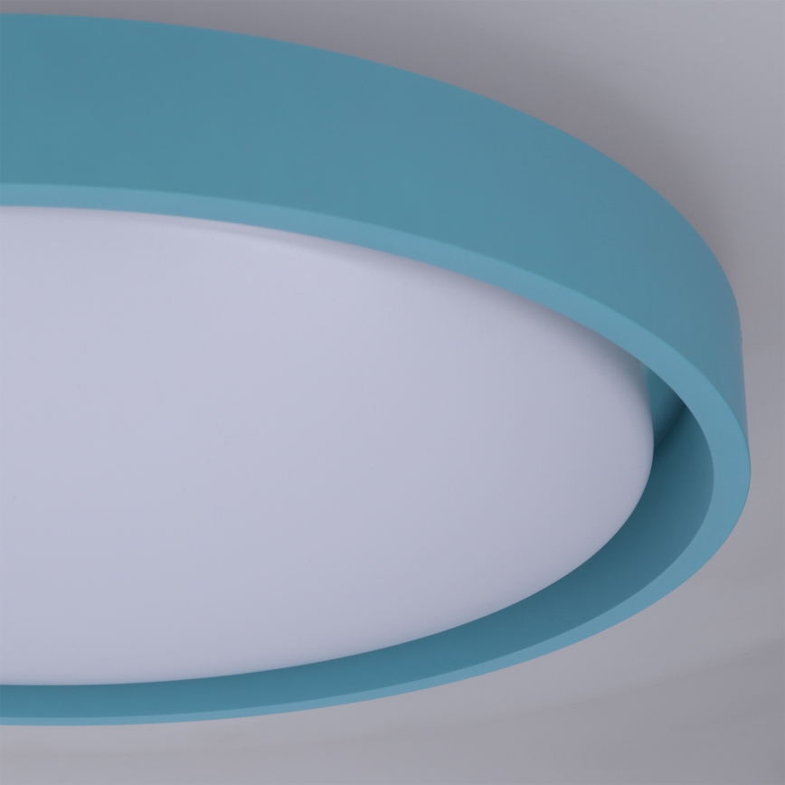 Brilagi - LED dimbare plafondlamp MATTEO LED/48W/230V 3000-6500K Ø 41 cm turquoise + afstandsbediening