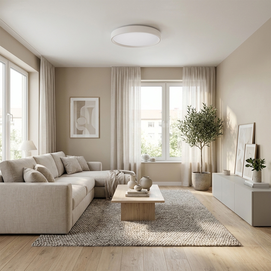 Brilagi - Dimbare LED-plafondlamp NANCI LED/60W/230V 3000-6500K pr. 49 cm wit + afstandsbediening