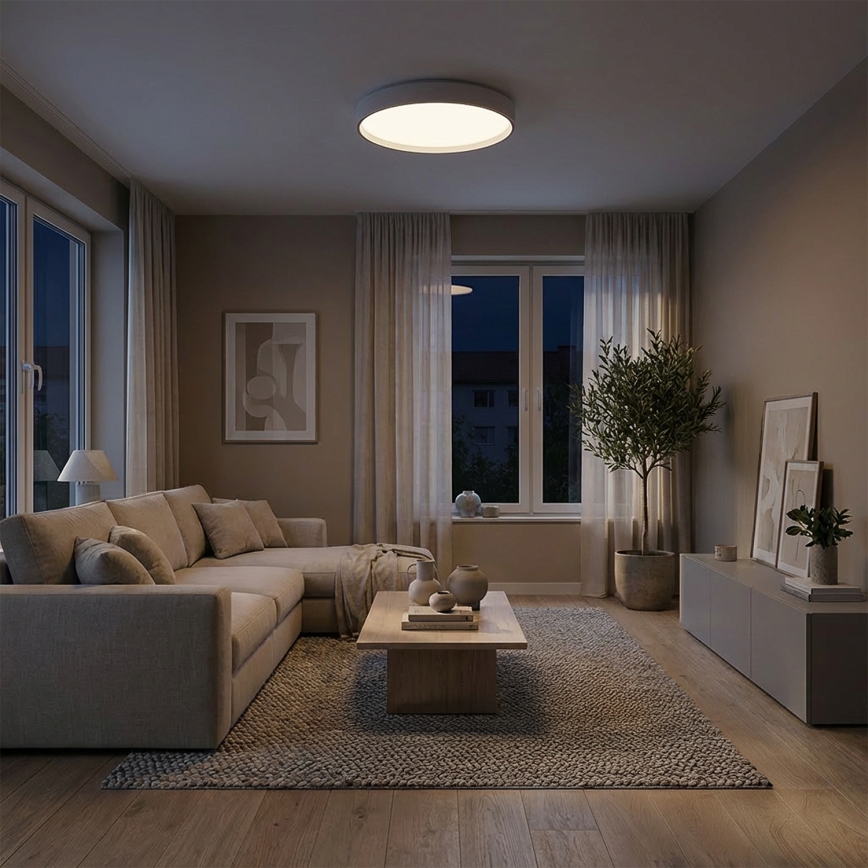 Brilagi - Dimbare LED-plafondlamp NANCI LED/60W/230V 3000-6500K pr. 49 cm wit + afstandsbediening