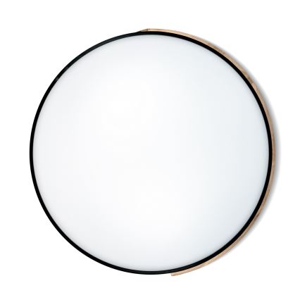 Brilagi - LED-dimbare plafondlamp PILANA LED/72W/230V 3000-6500K eik/zwart Ø 80 cm + afstandsbediening