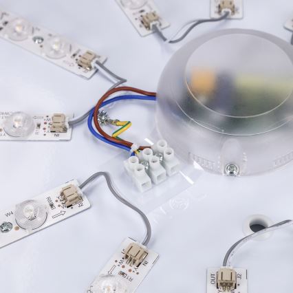 Brilagi - LED-dimbare plafondlamp PILANA LED/72W/230V 3000-6500K eik/zwart Ø 80 cm + afstandsbediening